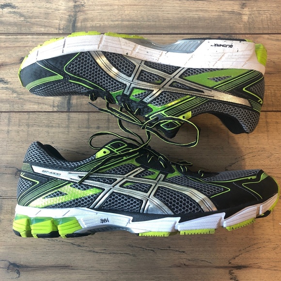 Asics Gel GT 1000, T3R2N, Silver Black Green Run Asics Gel GT 1000, T3R2N, Silver Black Green Run
